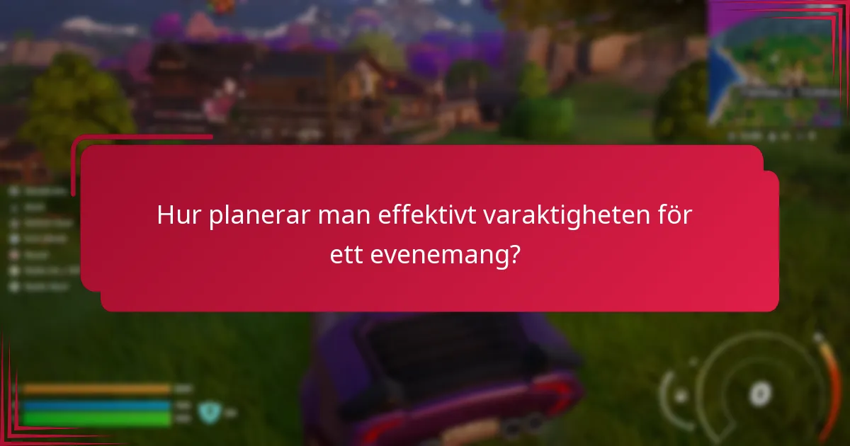 Hur planerar man effektivt varaktigheten för ett evenemang?